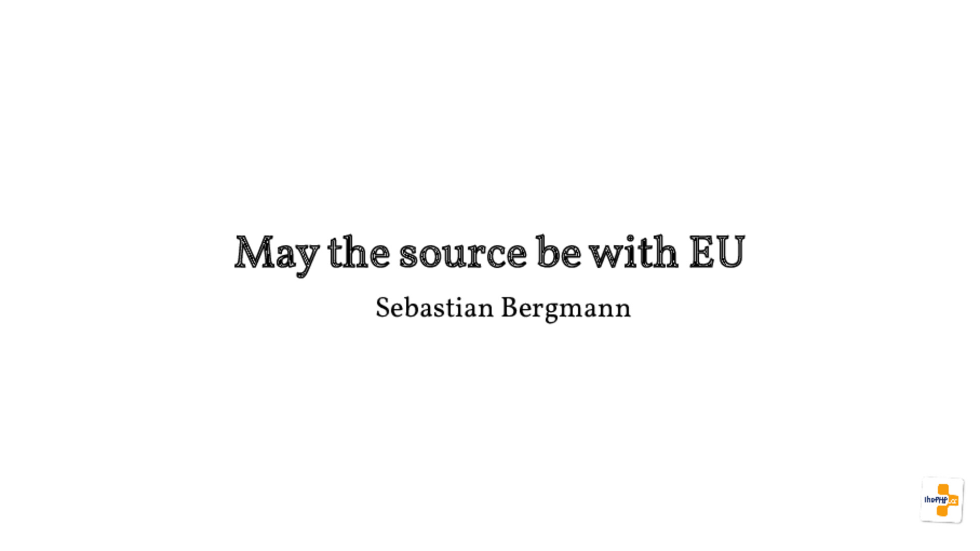May the source be with EU